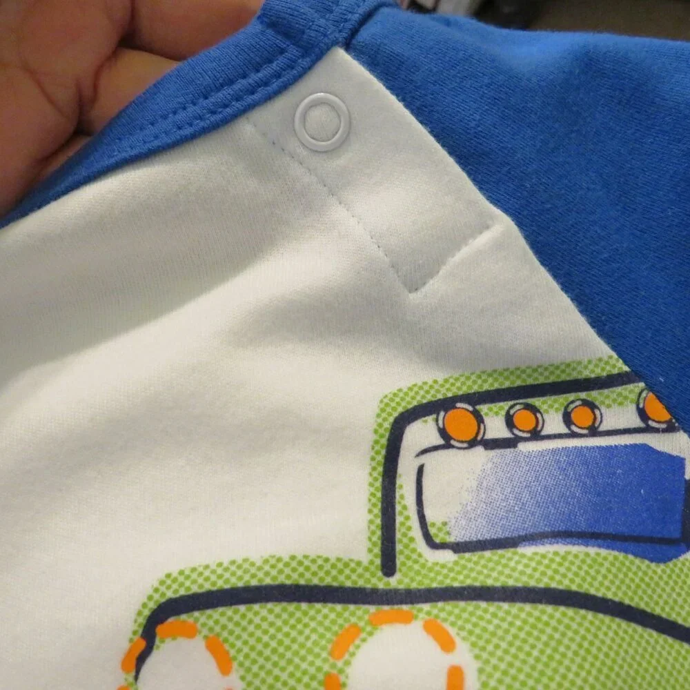Baby Truck Jeep Bodysuit with shorts 2pc 0-3mts 100% cotton